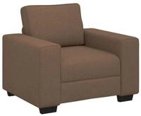 vidaXL Sofa Sessel Braun 100x77x82 cm Stoff, 1 Teile
