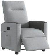 vidaXL Sessel Relaxsessel Elektrisch Hellgrau Stoff (1-St)
