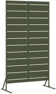 vidaXL Gartenzaun Sichtschutz 100 x 50 x 180 cm Stahl Olivgr&uuml;n, (1-St)