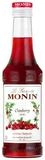 MONIN Getr&auml;nke-Sirup, Monin Cranberry Sirup mit nat&uuml;rlichen Aromen 250ml