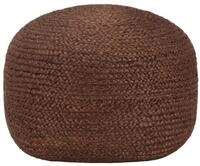 vidaXL Polsterhocker Handgefertigter Sitzpuff Braun 40 x 45 cm Jute (1 St)