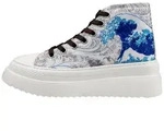 DOGO Fiora High-Top Sneaker Japanese Waves Damen Sneaker Sneaker Handgefertigt...