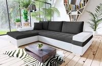 MIRJAN24 Ecksofa Bangkok Mini, Verchromte F&uuml;&szlig;e, Kissen-Set mit Reisverschluss