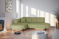 Fun M&ouml;bel Ecksofa Sofa VALENCIA XS in Stoff Scala, Ottomane Links oder Rechts,...