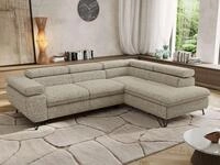 MKS M&Ouml;BEL Ecksofa PABLO L, Set, HR35-Schaum, Metallbeinen, Wellenfedern,...