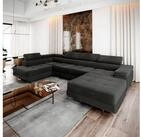 Masseno Ecksofa CASONE mit Schlaffunktion U-Form, Sofa mit Bettkasten