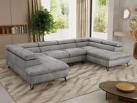 MKS M&Ouml;BEL Ecksofa PABLO U, Set, Wellenfeder, Metallbeine, HR35-Schaum,...
