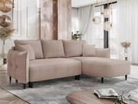 MIRJAN24 Ecksofa Sycylia, mit Schlaffunktion und Bettkasten, Holzf&uuml;&szlig;e,