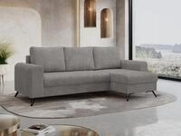 MKS M&Ouml;BEL Ecksofa HUGO, Set, Bonellfedern, Schwarze Metallbeine, T30-Schaum,