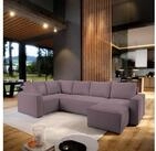 Masseno Ecksofa NORENA mit Schlaffunktion U-Form, Sofa mit Bettkasten