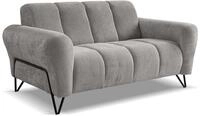 Beautysofa Sofa mit Metallbeine in Schwarz VOLARE, 2-Sitzer, viele...