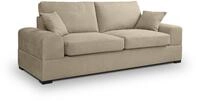 xonox.home 3-Sitzer, Sofa aus Strukturstoff in beige inkl. Zierkissen B/H/T: