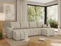 MKS M&Ouml;BEL Ecksofa KIRASSO U, Set, Bonellfedern, lose Kissen, Couch U-form,...