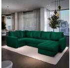 Masseno Ecksofa LORIVO mit Schlaffunktion U-Form, Sofa mit Bettkasten