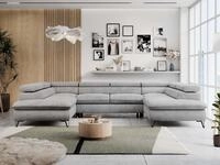 MKS M&Ouml;BEL Ecksofa PETER U, Set, Ecksofa U-Form, Wellenfedern, HR35-Schaum,...