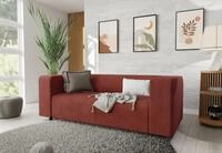 S-Style M&ouml;bel 2-Sitzer Sofa Gustav aus Cord-Stoff mit bequemem Sitz, mit