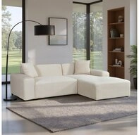 HOME DELUXE Ecksofa AMELIO - 240 x 71 x 178 cm, inkl. Zierkissen, Cordsofa in...