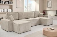 Beautysofa Ecksofa mit Bettkasten, im Cordstoff HEKTOR U, mit Schlaffunktion,...