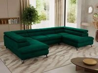 MKS M&Ouml;BEL Ecksofa PABLO U, Set, Wellenfeder, Metallbeine, HR35-Schaum,...