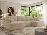 MKS M&Ouml;BEL Ecksofa CUBO U, Set, Wohnlandschaft U-Form, Wellenfedern,...