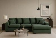 Kaiser M&ouml;bel Ecksofa Sofa L-form, Couch L-form Gabon stoff Zoom Ottomane