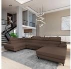 Masseno Ecksofa RUBANO mit Schlaffunktion U-Form, Sofa mit Bettkasten
