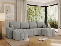 MKS M&Ouml;BEL Ecksofa KIRASSO U, Set, Bonellfedern, lose Kissen, Couch U-form,...