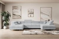 ALTDECOR Wohnlandschaft GUSA-U, Couch mit Schlaffunktion, Wohnzimmer - Ecksofa,