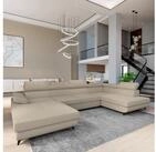 Masseno Ecksofa RUBANO mit Schlaffunktion U-Form, Sofa mit Bettkasten
