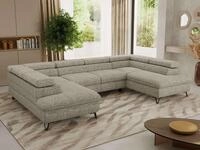 MKS M&Ouml;BEL Ecksofa PABLO U, Set, Wellenfeder, Metallbeine, HR35-Schaum,...