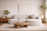Kaiser M&ouml;bel Ecksofa Designer MODENA STUDIO L stoff Verita, Ecksofa, Cord Sofa,