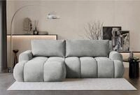 Selsey Ecksofa OMBO MINI, Ecksofa mit Schlaffunktion & Bettkasten, Boucl&eacute;,...