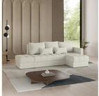 Masseno Ecksofa LUMARI mit Schlaffunktion L-Form, Sofa mit Bettkasten