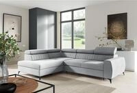 Fun M&ouml;bel Ecksofa Ecksofa Sofa TORONTO Stoff Element mit Schlaffunktion, Rundumbezug