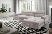 Fun M&ouml;bel Ecksofa Schlafsofa Sofa AGNESA XS Stoff Salvador, inkl. Bettkasten,