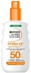 GARNIER Sonnenschutzspray AMBRE SOLAIRE HYDRA 24H, Beugt sonnenbedingte Hautalterung