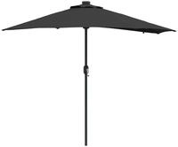 vidaXL Sonnenschirm Garten-Sonnenschirm Schwarz 294 x 150 x 223 cm