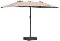 vidaXL Sonnenschirm Garten-Sonnenschirm Taupe 385 x 209 x 244 cm