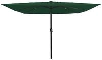 vidaXL Sonnenschirm Garten-Sonnenschirm Gr&uuml;n 295 x 295 x 245 cm Polyester und...