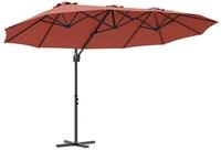 vidaXL Sonnenschirm Sonnenschirm Terrakotta 372 x 198 x 243 cm