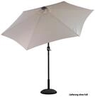DEMA Sonnenschirm Alu-Sonnenschirm Triest Solar / LED beige