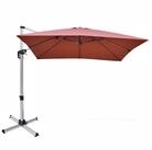 COSTWAY Sonnenschirm, LxB: 295,00x295,00 cm, mit Kurbel & Kreuzfu&szlig;, neigbar