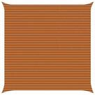 vidaXL Sonnensegel Sonnensegel Orange und Braun 7 x 7 m 100 % Polyester Oxford,