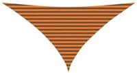 vidaXL Sonnensegel Sonnensegel Orange und Braun 3,5 x 3,5 x 4,9 m, (1-tlg)
