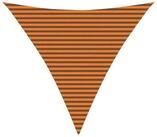 vidaXL Sonnensegel Sonnensegel Orange und Braun 4,5 x 4,5 x 4,5 m, (1-tlg)
