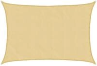 vidaXL Sonnensegel Sonnensegel Sandfarbe 6x4 m 100% Polyester Oxford, (1-tlg)