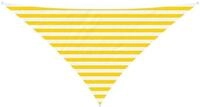 vidaXL Sonnensegel Sonnensegel Gelb und Wei&szlig; 2,5 x 2,5 x 3,5 m, (1-tlg)