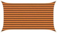vidaXL Sonnensegel Sonnensegel Orange und Braun 3,5 x 2 m 100 % Polyester...