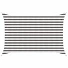 vidaXL Sonnensegel Sonnensegel Hellgrau und Wei&szlig; 2 x 3,5 m HDPE, (1-tlg)