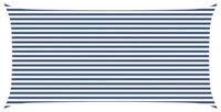 vidaXL Sonnensegel Sonnensegel Blau und Wei&szlig; 6 x 3 m 100 % Polyester Oxford,...